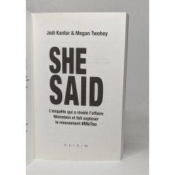 She said: L'enquête qui à révélé l'affaire Weinstein et fait...