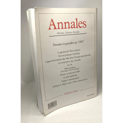 Annales janvier-février 1997 - 52e année - les Politiques...