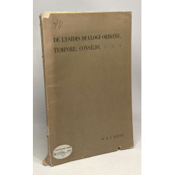 De lysidis dialogi origine tempore consilio