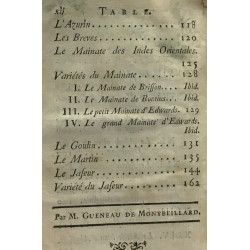 Histoire naturelle des oiseaux - tome second + Tome sixième --- 2...