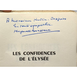 Les confidences de l'Elysée (avec hommage de l'auteur)