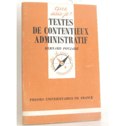 Textes de contentieux administratif