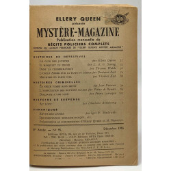 Mystère-Magazine - publication mensuelle de récits policiers...