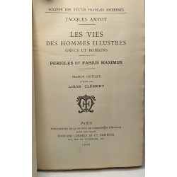 Les vies des hommes illustres grecs et romains - Périclès et...