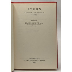 Byron - satirical and critical poems