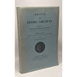 Revue des études grecques - 26 volumes entre 1955 et 1979 (voir...