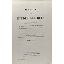 Revue des études grecques - 26 volumes entre 1955 et 1979 (voir...
