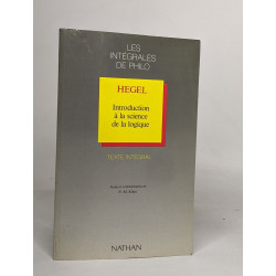 Introduction à la "Science de la logique"