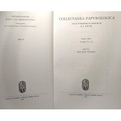 Collectanea Papyrologica texts published in honor of H.C. Youtie...