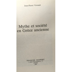 Mythe et société en Grèce ancienne