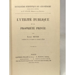 L'utilité publique et la propriété privée - encyclopédie...