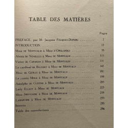 Correspondance de la Marquise de Montcalm - un salon politique...