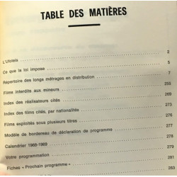 La revue du Cinéma image et son hors série ADV 3 répertoire des...