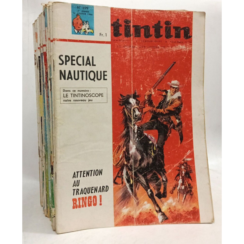 Tintin hebdomadaire - 18 ANNEE - 39 numéros - N°899 à 949 ---...