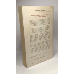 Histoire politique et psychologique de la religion romaine