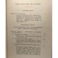 Histoire politique et psychologique de la religion romaine