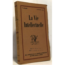 La vie intellectuelle n°3 10 mars 1930