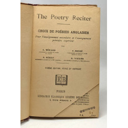 The poetry reciter - choix de poesies anglaises