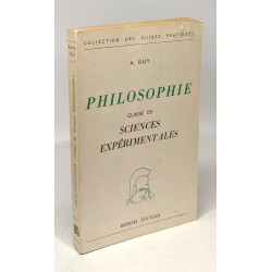 Philosophie classe de sciences expérimentales