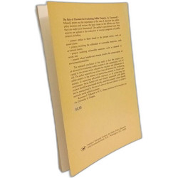 Rate of Discount for Evaluating Public Projects (Studies in...