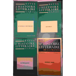 31 numéros de la Revue d'histoire littéraire de la France entre...