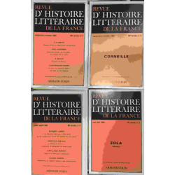 31 numéros de la Revue d'histoire littéraire de la France entre...