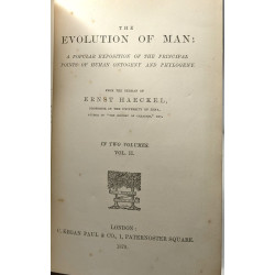 THE EVOLUTION OF MAN: A Popular Exposition of the Principal Points...