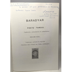 Baradyar poète tamoul