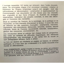Commonwealth (le). histoire et civilisation