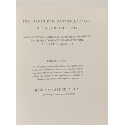Erythropoietic protoporphyria a photodermatosis
