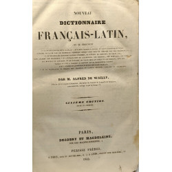 Nouveau dictionnaire Français-Latin - 6e édition revue et corrigée