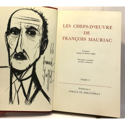 9 volumes des chefs d'oeuvres de François Mauriac:...