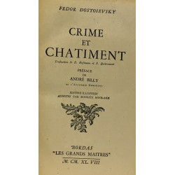 Crime et châtiment --- collection les grands maîtres - Préface...