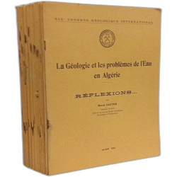 La Géologie et les problèmes de l'Eau en Algérie --- TOME I --- 21...
