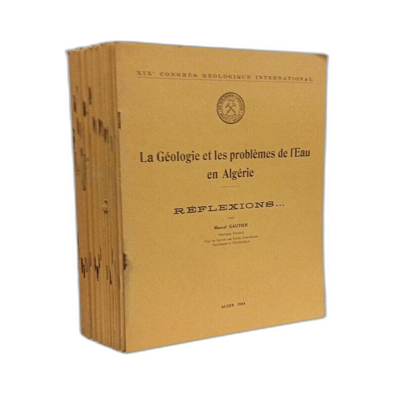 La Géologie et les problèmes de l'Eau en Algérie --- TOME I --- 21...