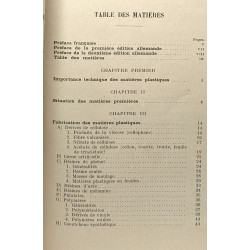 Matières plastiques