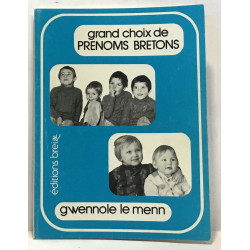 Grand choix de prénoms bretons