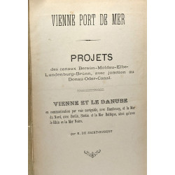 Vienne port de mer - projets des canaux...