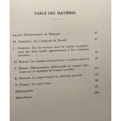 Bulletin de la société mathématique de Belgique - TOME X...