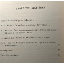 Bulletin de la société mathématique de Belgique - TOME X...