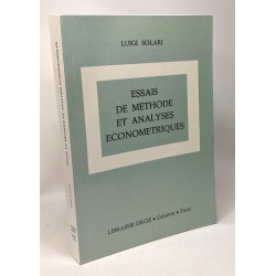 Essais de méthode et analyses économétriques