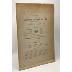 Bulletin de la Société Royale d'Archéologie de Bruxelles - N°5...