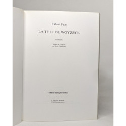 La tete de woyzeck / roman