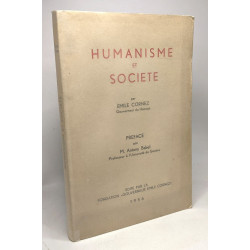 Humanisme et société - préface par M. Antony Babel