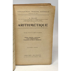 Arithmétique - enseignement primaire supérieur - 3e édition -...