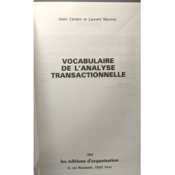 Vocabulaire de l'analyse transactionnelle