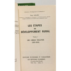 Les étapes du développement rural - T.1 + T.2