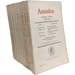 Annales (économies sociétés civilisations) N°4-5-6 1962 +...