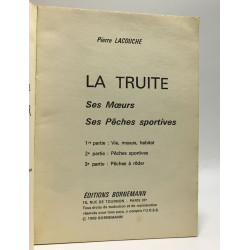 La truite ses moeurs ses pêches sportives