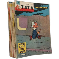 Tintin le journal des jeunes de 7 à 77ans. 18 numéros anciens...